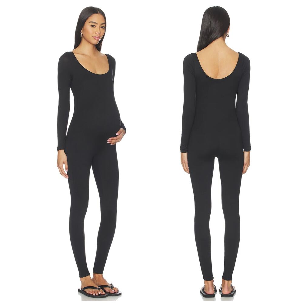 Bumpsuit The Celine Jumpsuit Black Size Medium Long Sleeve Unitard Maternity